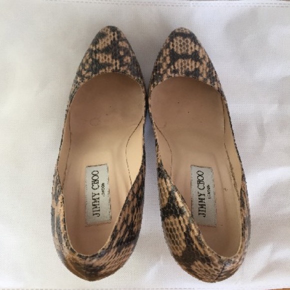 JIMMY CHOO - Snakeskin Platforms US 7.5 | IT 37.5 - Picture 5 of 6